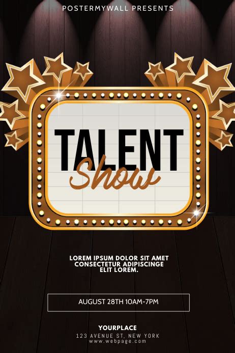 talent show poster template